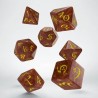 QW DADOS CLASSIC RPG CARAMEL & YELLOW SET (7)