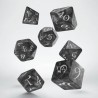QW DADOS CLASSIC RPG SMOKY & WHITE SET (7)