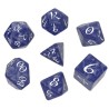 QW DADOS CLASSIC RPG COBALT & WHITE SET (7)