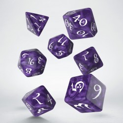 QW DADOS CLASSIC RPG LAVENDER & WHITE (7)