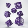 QW DADOS CLASSIC RPG LAVENDER & WHITE (7)