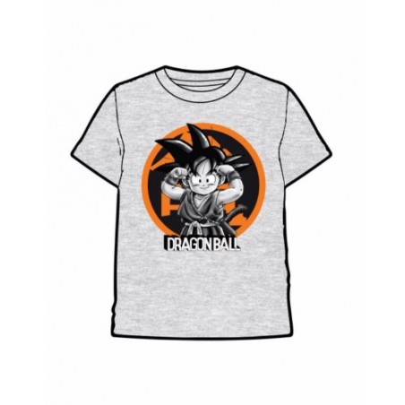 CAMISETA DRAGON BALL GOKU NIÑO GRIS L