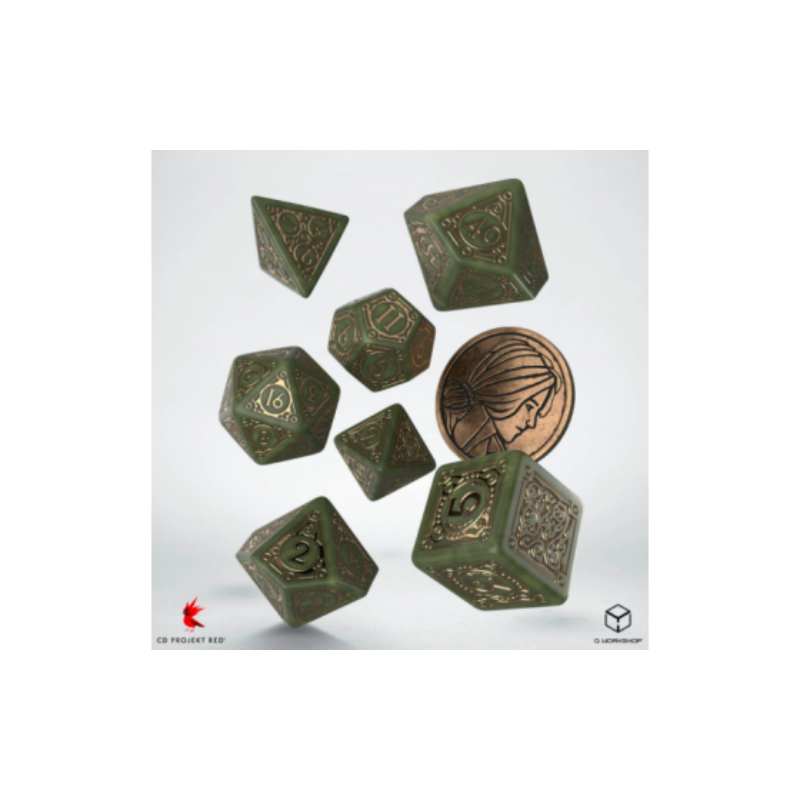 QW CAJA DADOS + MONEDA THE WITCHER TRISS FOURTEENTH OF HILL (7)