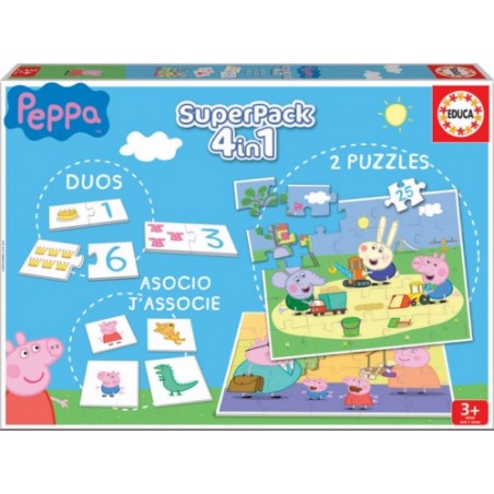 JUEGOS SUPERPACK 4 EN 1 PEPPA PIG
