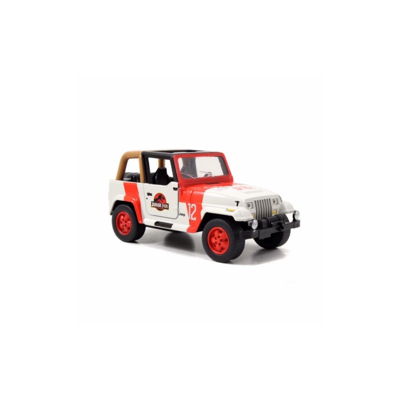 COCHE METAL JURASSIC PARK JEEP ESCALA 1:32