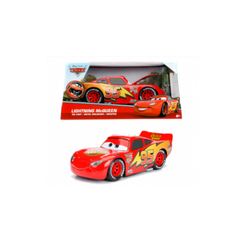 COCHE METAL DISNEY CARS RAYO MCQUEEN 1:24