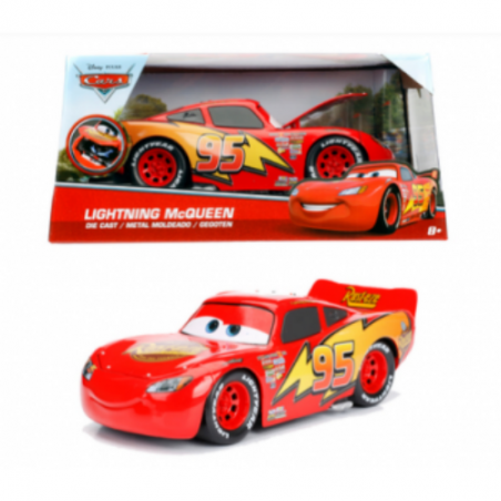 COCHE METAL DISNEY CARS RAYO MCQUEEN 1:24