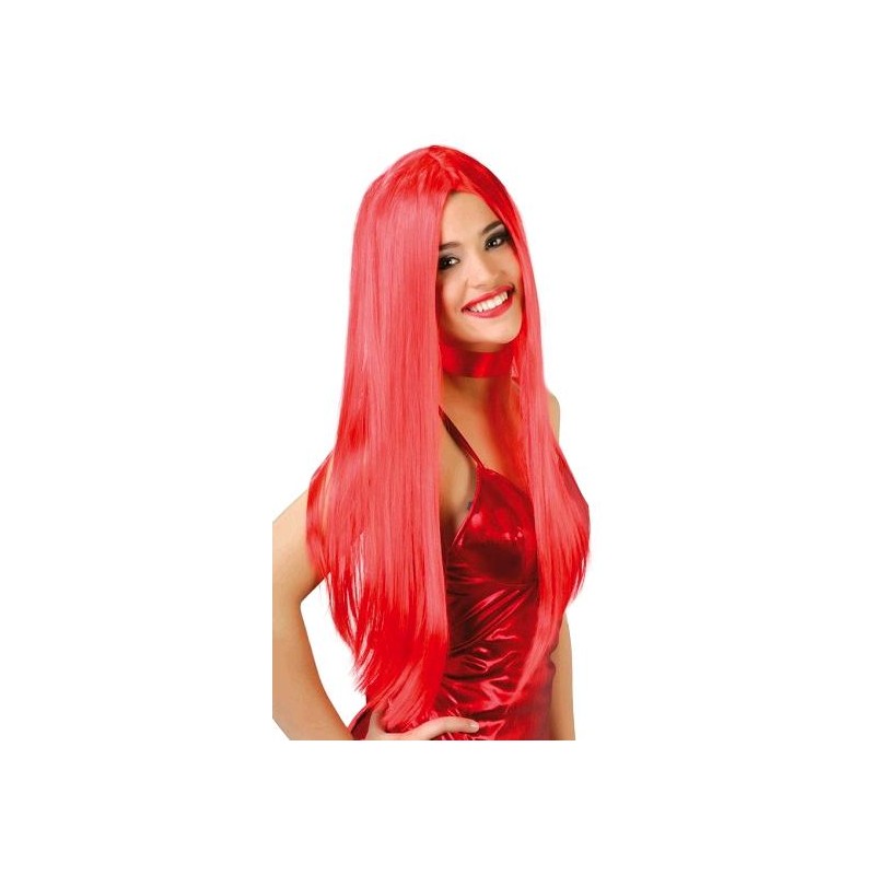 Peluca Melena Roja Adulto