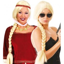 Peluca Rubia con Trenza