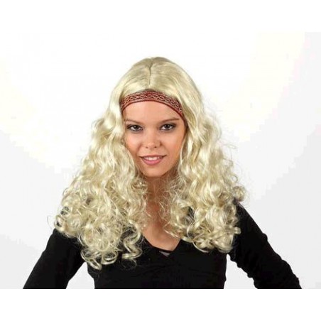 PELUCA LARGA RUBIA HIPPIE...