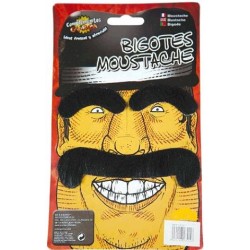 BIGOTE Y CEJAS NEGRAS
