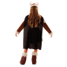 Disfraz Vikinga Niña - Túnica, Cinturón, Sombrero y Cubrebotas Incluidos
