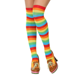 Medias de Rayas de Colores Adulto
