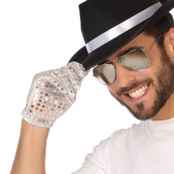 Guantes Plateados Adulto