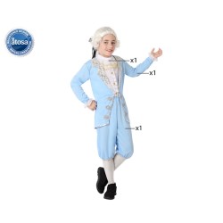 DISFRAZ DE ÉPOCA CORTESANO AZUL NIÑO INFANTIL