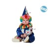 DISFRAZ PAYASO BEBÉ AZUL ARLEQUÍN