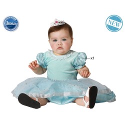 DISFRAZ PRINCESA AZUL BEBÉ VESTIDO
