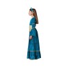DISFRAZ REINA MEDIEVAL AZUL NIÑA INFANTIL