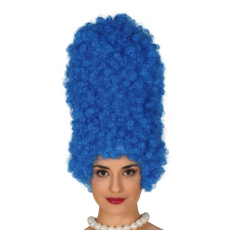 Peluca Azul de Rizos