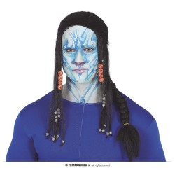 Peluca con Trenza y Pañuelo