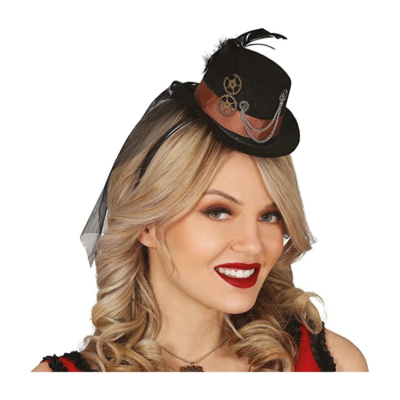Diadema Mini Chistera Steampunk