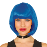Peluca Media Melena Azul