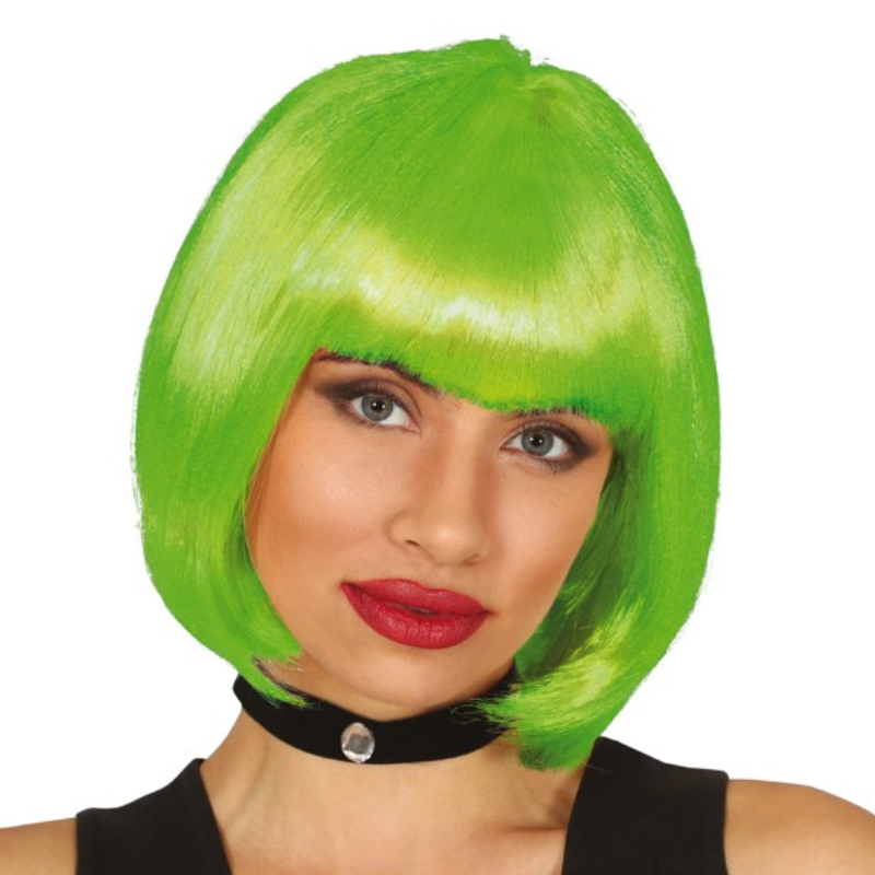 Peluca Media Melena Verde