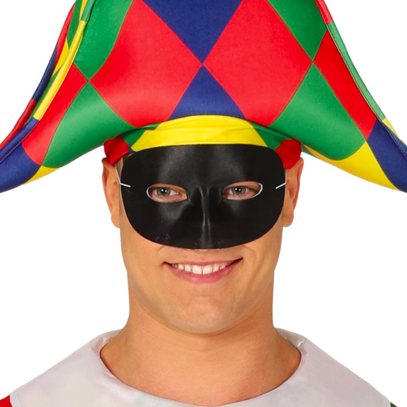 Antifaz Colombina Negro