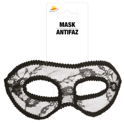 Antifaz Negro Bordado