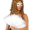 Abanico De Plumas Blanco 21 Palas