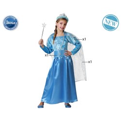 DISFRAZ PRINCESA AZUL NIÑA INFANTIL MÁGICA