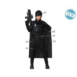 DISFRAZ HEROE COMIC NEGRO INFANTIL