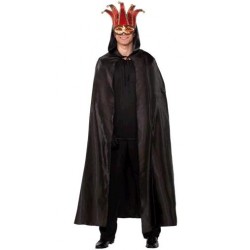 Capa Veneciana Negra con Capucha