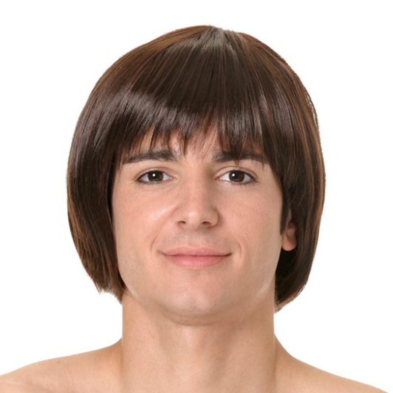 Peluca Flequillo Media Melena para Adulto - Disfraces Históricos