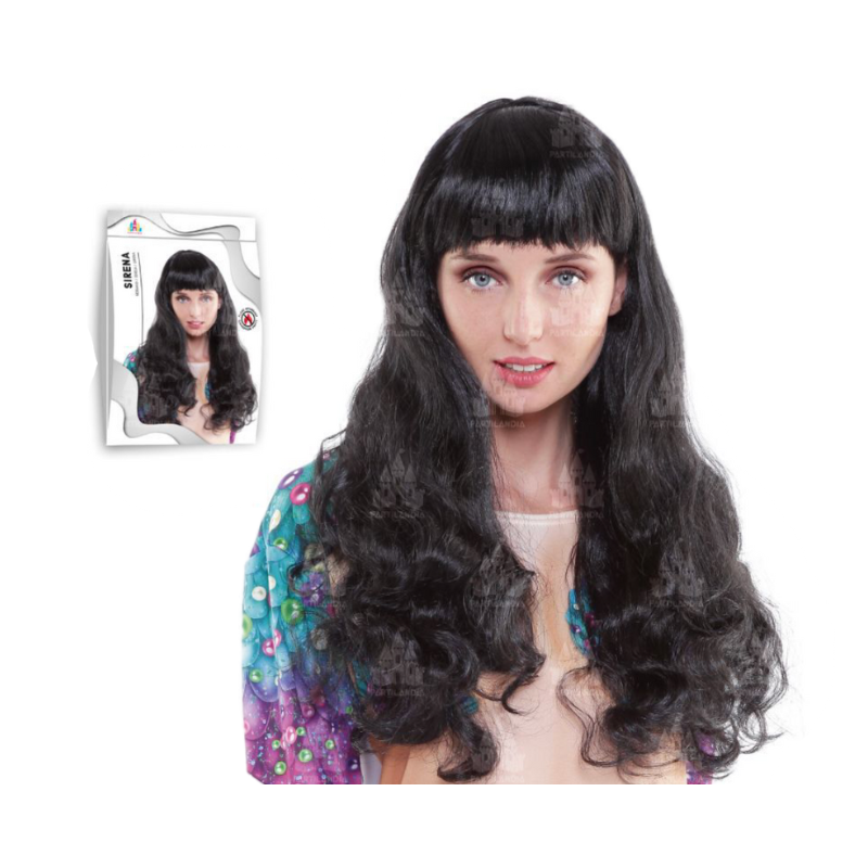 Peluca Sirena Negra