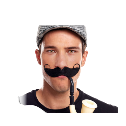 Bigote Castaño Rizo