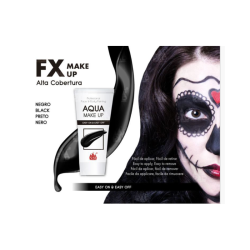 Maquillaje al Agua Negro