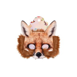 Máscara de Zorro con Pelo Realista para Fiestas y Disfraces