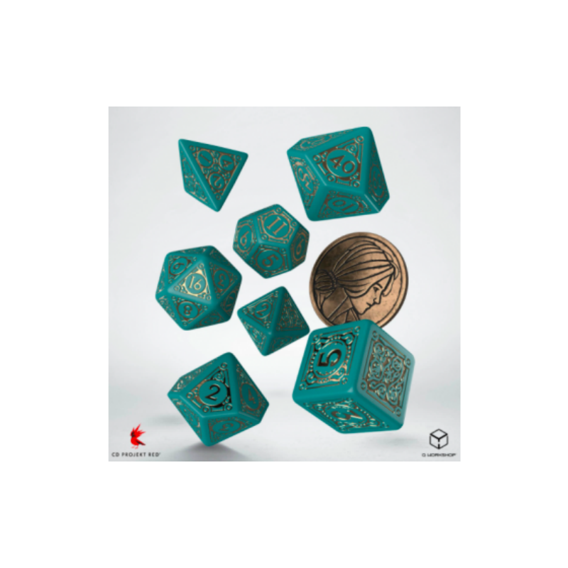 QW CAJA DADOS + MONEDA THE WITCHER TRISS HEALER (7)