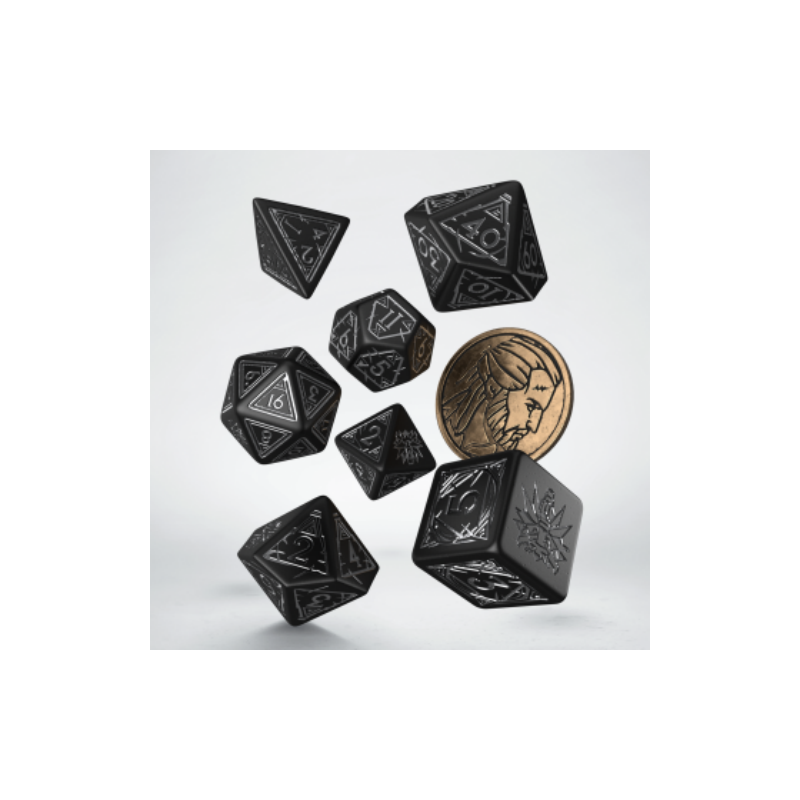 QW CAJA DADOS + MONEDA WITCHER GERALT SILVER (7)