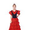 Vestido Sevillana Rojo Infantil para Niña