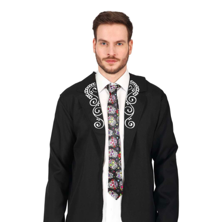 Corbata Calaveras Mexicanas