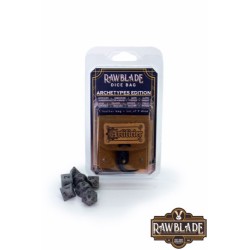 RAWBLADE DADOS + BOLSA DE CUERO ARTIFICIER (7)