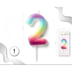 Velas de Colores con Purpurina