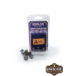 RAWBLADE DADOS + BOLSA DE CUERO DUNGEON MASTER (7)