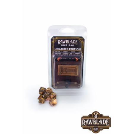 RAWBLADE DADOS + BOLSA DE CUERO HUMAN (7)