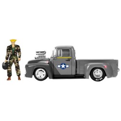 COCHE METAL STREET FIGHTER 1956 FORD 1:24