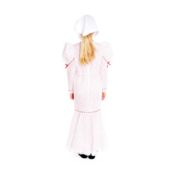 Vestido Chulapa Blanco con Pañuelo Infantil