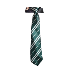 Corbata de Mago Verde Rayas Blancas Infantil