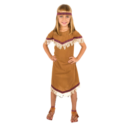 Disfraz India con Flecos y Diadema